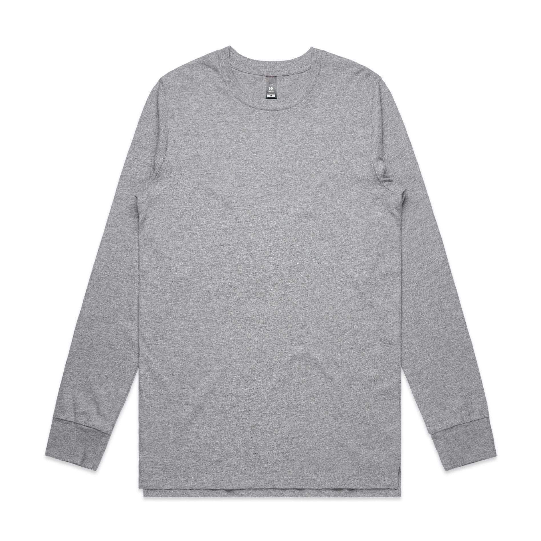 As Colour Men's base L/S tee 5029 Casual Wear As Colour GREY MARLE SML